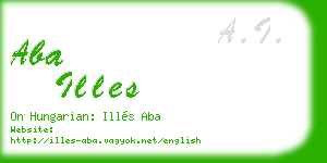 aba illes business card